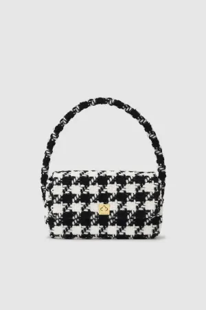 Anine Bing - Nico Bag in Black & White Houndstooth